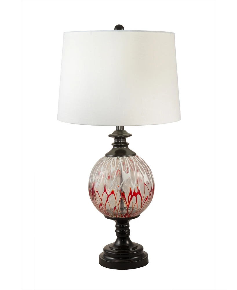 Dale Tiffany Halen Globe Painted Crystal Table Lamp