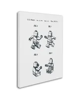 Claire Doherty 'Lego Man Patent 1979 Page 2 White' Canvas Art - 14" x 19"