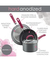 Rachael Ray Create Delicious Hard-Anodized Aluminum 11-Pc. Nonstick Cookware Set