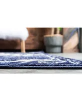 Bayshore Home Aldrose Ald1 Blue 8' x 11' 4" Area Rug