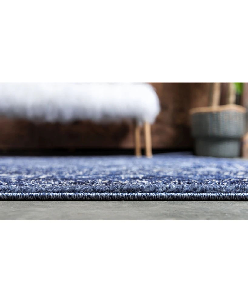 Bayshore Home Aldrose Ald2 Blue 8' x 10' Area Rug
