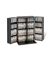 Prepac Locking Media Storage Cabinet with Shaker Doors