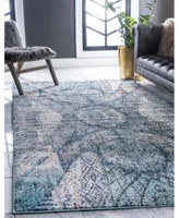 Bayshore Home Brio Bri4 Blue Rug