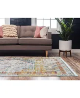 Closeout! Bayshore Home Kenna Ken2 Light Blue 5' 5" x 8' Area Rug