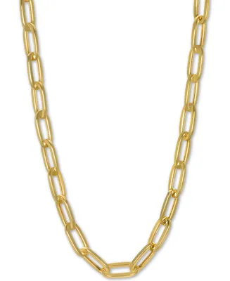 Paperclip Link Chain 20" Chain Necklace in 14k Gold