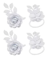 Vibhsa Rose Napkin Ring Set of 4