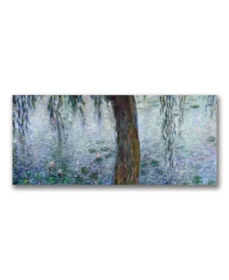 Claude Monet 'waterlilies Morning Iii' Canvas Art - 47" x 20"