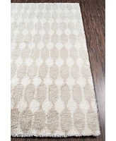 Novogratz Retro Ret-4 Taupe 2'3" x 7'6" Runner Area Rug