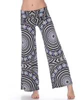 White Mark Geometric Print Palazzo Pants