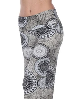 White Mark Circle Print Palazzo Pants