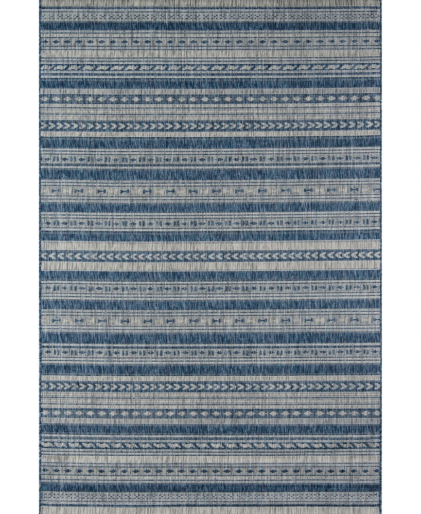 Novogratz Villa Vi-04 Blue 3'3" x 5' Outdoor Area Rug