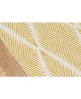 Erin Gates River Riv-1 Machine-Washable Beacon Citron 3'6" x 5'6" Area Rug