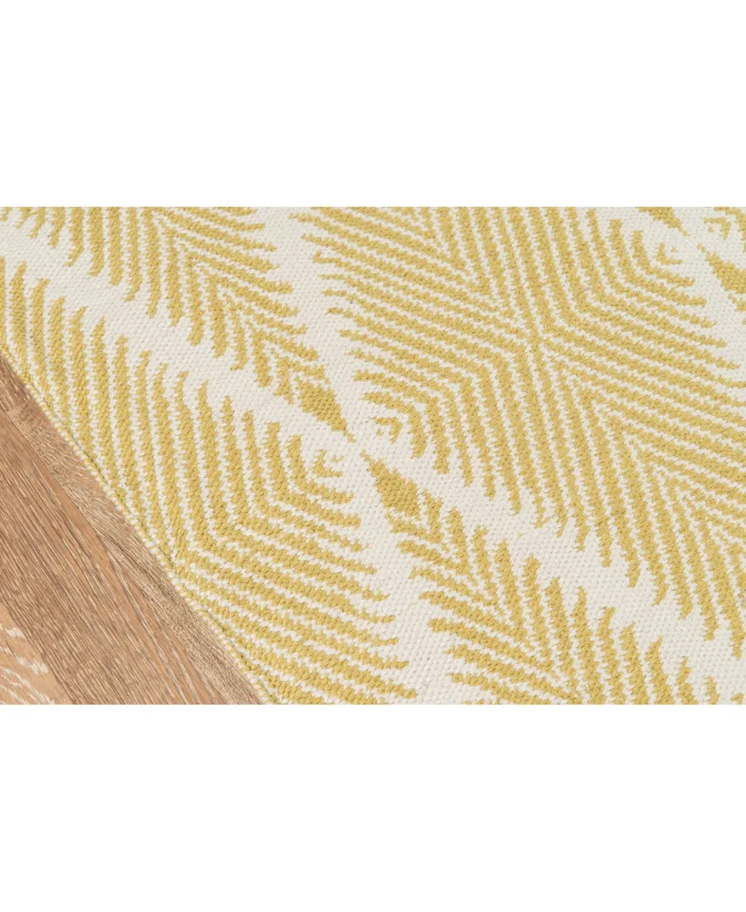 Erin Gates River Riv-1 Machine-Washable Beacon Citron 7'6" x 9'6" Area Rug