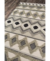 Novogratz Indio Ind-4 Sage 2'3" x 7'10" Runner Area Rug