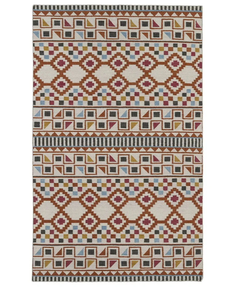 Kaleen Nomad NOM08-53 Paprika 3'6" x 5'6" Area Rug