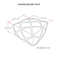 Cowan Square Pouf