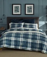 Nautica Crossview Plaid Microsuede Piece Comforter Set