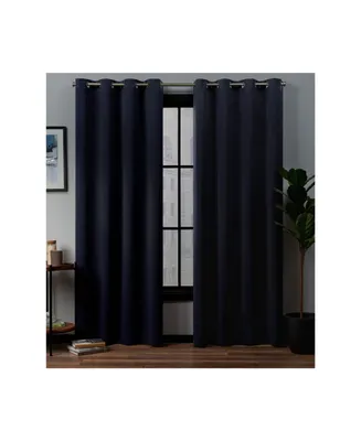 Exclusive Home Academy Total Blackout Grommet Top Curtain Panel Pair, 52" x 96"