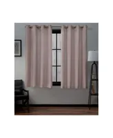 Exclusive Home Loha Linen Grommet Top Window Curtain Panel Pair