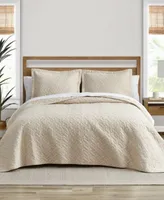 Tommy Bahama Solid Reversible Quilt Set Collection