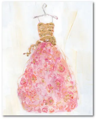 Courtside Market Ball Gown Ii 20" x 24" Gallery-Wrapped Canvas Wall Art