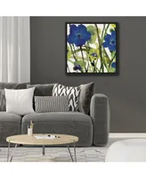 Courtside Market Picking Flowers I 24" x 24" Canvas Wall Art with Float Moulding