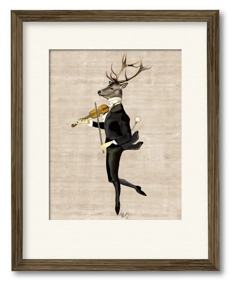 Courtside Market Noble Violinist 16" x 20" Framed and Matted Art