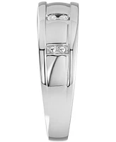 Men's Diamond Band (1/10 ct. t.w.) in 10k White Gold