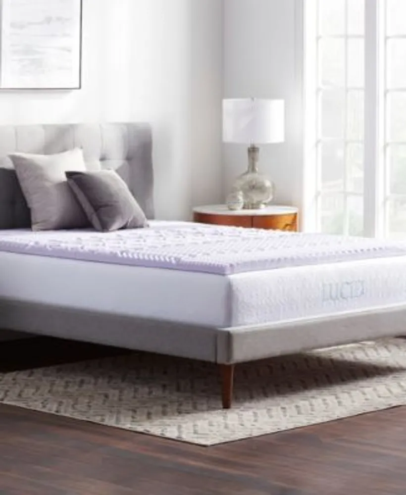 Dream Collection By Lucid 5 Zone Lavender Memory Foam Mattress Topper Collection