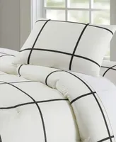 Truly Soft Kurt Windowpane 3-Pc. Full/Queen Comforter Set