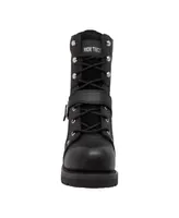 RideTecs Men's 8" Zipper Lace Black