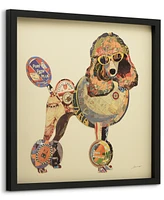 Empire Art Direct 'Poodle' Dimensional Collage Wall Art - 25'' x 25''