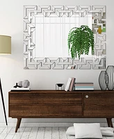 Empire Art Direct Solid Wood Covered with Beveled Antique Mirror Panels - 31" x 40"