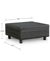 Closeout! Lake Toba Aluminum Outdoor Coffee Table, Created for Macy's