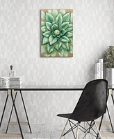 Empire Art Direct 'Succulent 2' Mixed Media Iron Hand Painted Dimensional Wall Sculpture - 24" x 16"