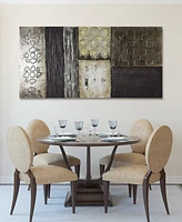 Empire Art Direct Stacked 2 Textured Metallic Hand Painted Wall Art by Martin Edwards, 30" x 60" x 2"