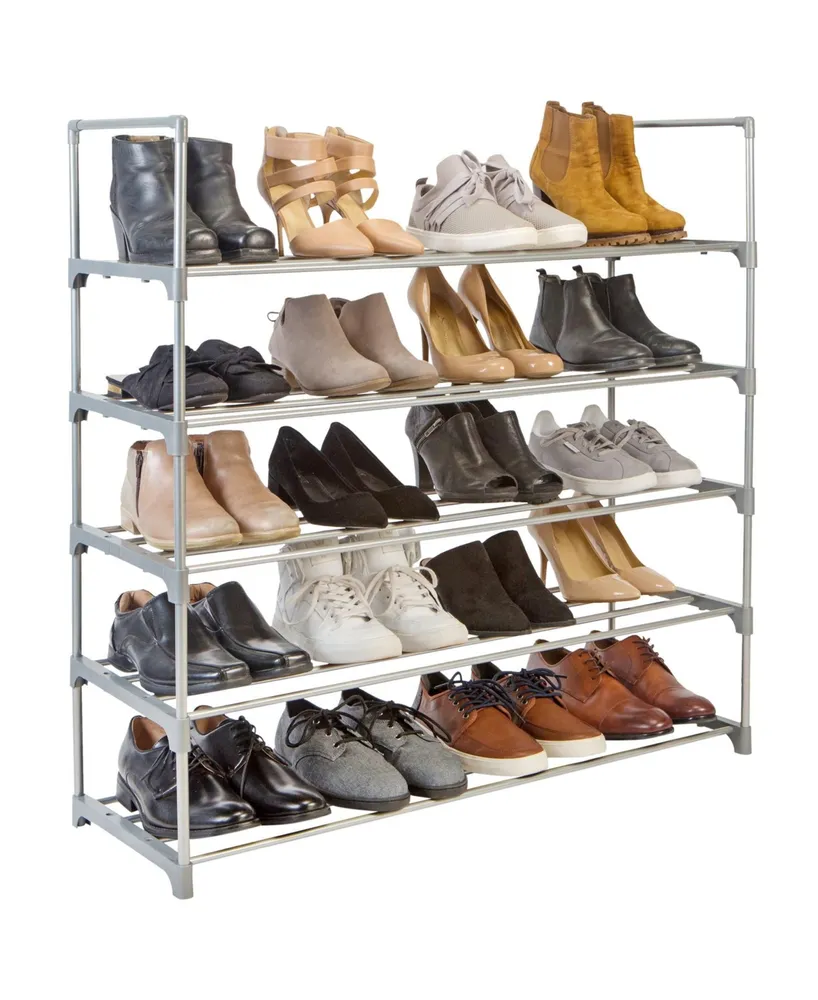 Simplify 5 Tier Stackable Shoe Rack