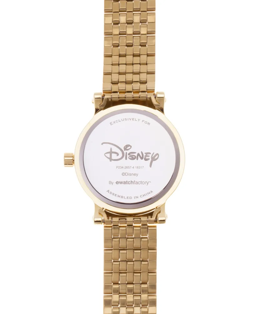 EwatchFactory Women's Disney Mickey Mouse Gold Bracelet Watch 38mm