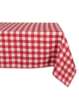 Check Outdoor Tablecloth with Zipper 60" x 84"