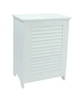 Redmon Contemporary Country Louvered Front Hamper