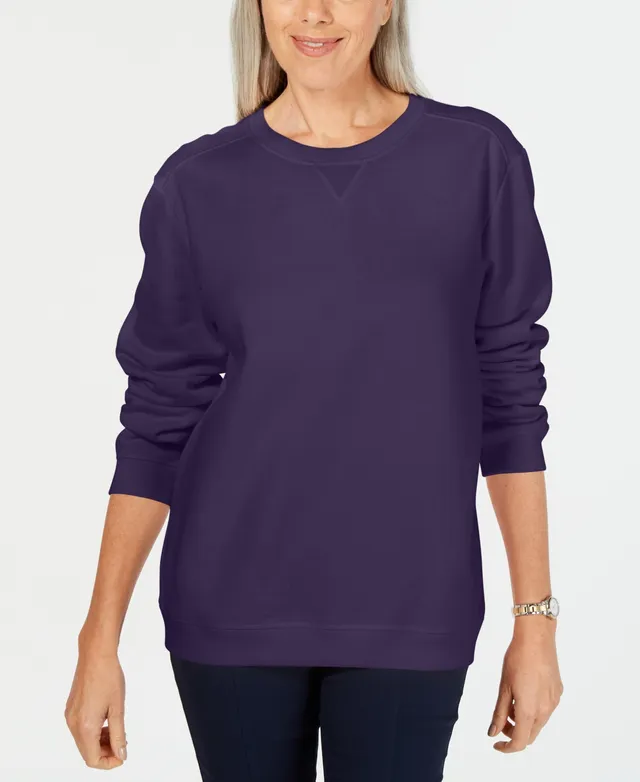 Karen Scott Zip-Front Hooded Sweatshirt, Created for Macy's - Macy's