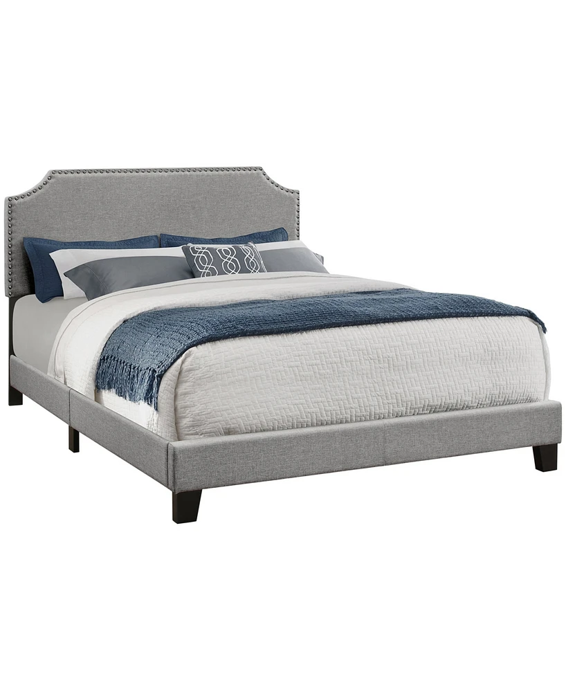 Monarch Specialties Queen Linen Bed