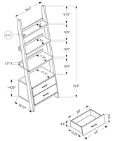 Monarch Specialties 69" H Bookcase