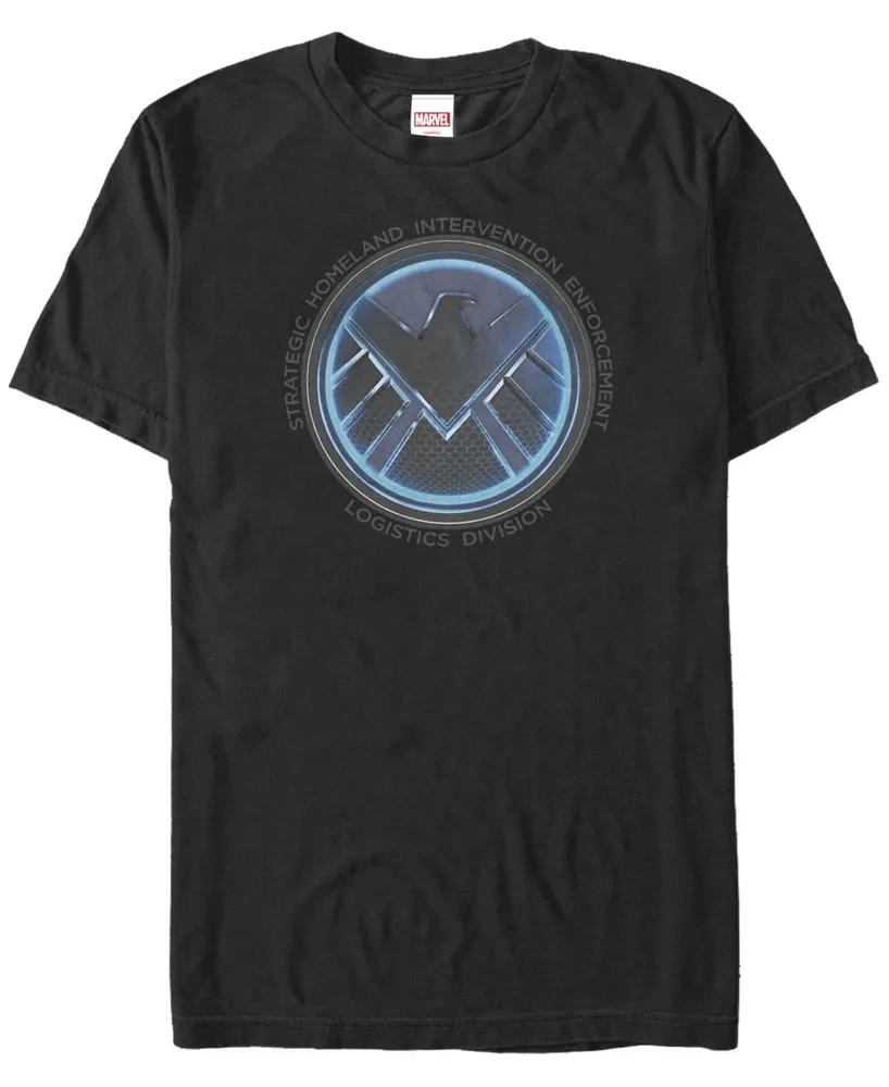 Marvel Men's Comic Collection Shield Meaning Emblem Short Sleeve T-Shirt