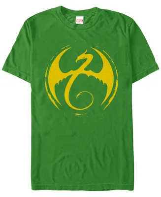 Marvel Men's Iron Fist Dragon Crest Short Sleeve T-Shirt