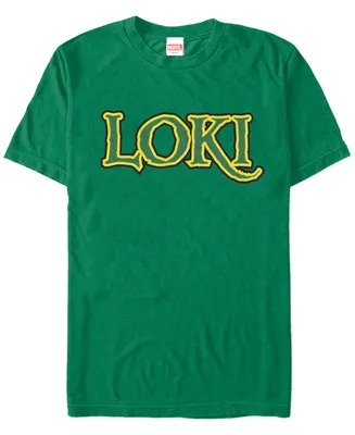 Marvel Men's Comic Collection Classic Loki Logo Short Sleeve T-Shirt
