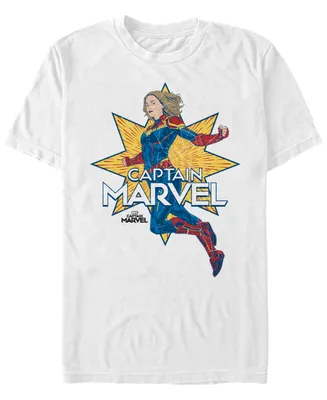 Marvel Men's Captain Star Power Short Sleeve T-Shirt
