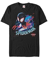 Marvel Men's Spider-Man Into The Spiderverse Distorted Geometric Short Sleeve T-Shirt