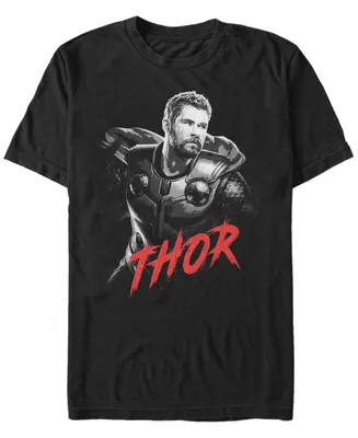 Marvel Men's Avengers Infinity War Dark Painted Thor Short Sleeve T-Shirt