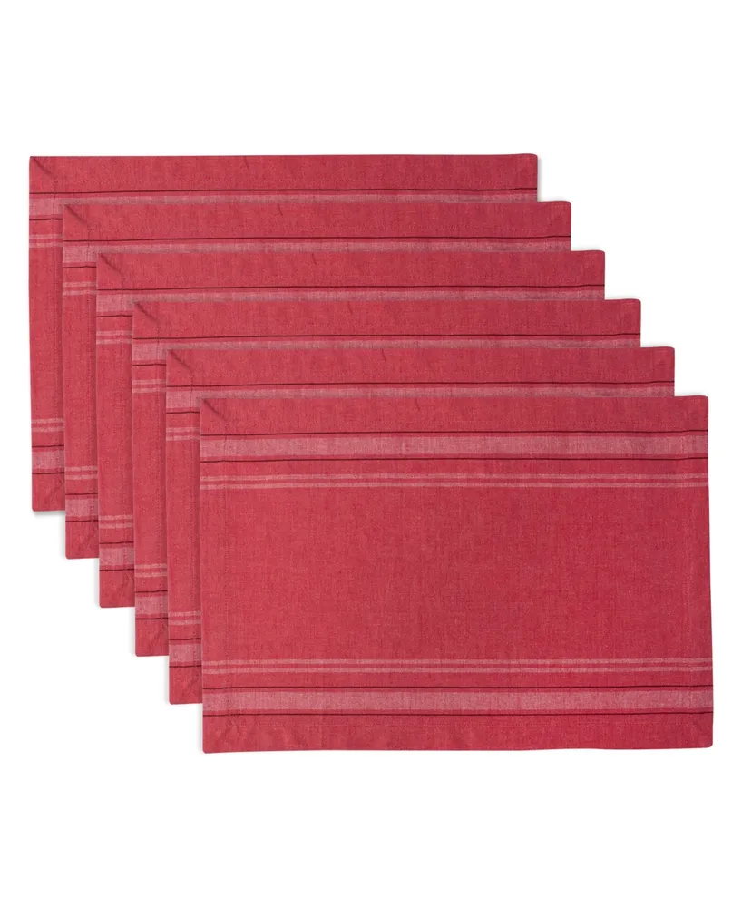 Chambray French Stripe Placemat, Set of 6